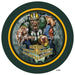 Vinyl Decal | GB Football | DK. GREEN/GOLD | Beware...you are entering a football zone | Sports - Unique in the Creek LTD