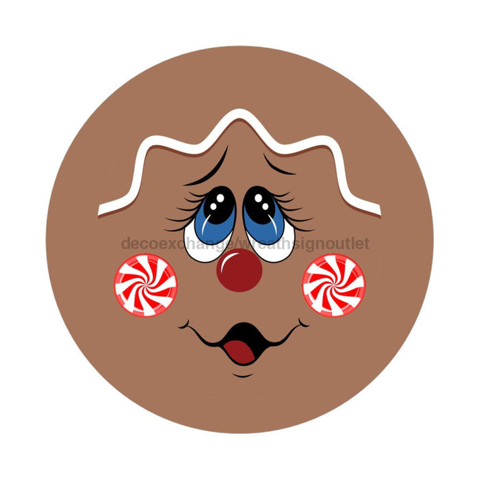 Vinyl Decal | Gingerbread Boy Face | Christmas | Winter - Unique in the Creek LTD