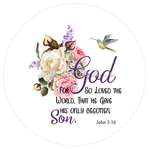 VINYL DECAL | GOD SO LOVED | JOHN 3:16 | RELIGIOUS - Unique in the Creek LTD
