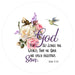 VINYL DECAL | GOD SO LOVED | JOHN 3:16 | RELIGIOUS - Unique in the Creek LTD