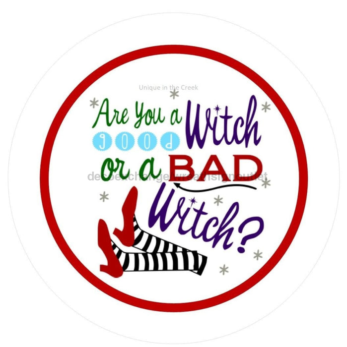 Vinyl Decal | Good Witch | Bad Witch | Halloween | Autumn | Fall - Unique in the Creek LTD