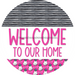 Wreath Sign Halloween Wreath Sign Ghost Welcome Western Decoe-2371 For Round vinyl