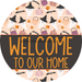 Wreath Sign Halloween Wreath Sign Vintage Decoe-2393 For Round vinyl