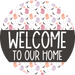 Wreath Sign Halloween Wreath Sign Welcome Decoe-2403 For Round vinyl