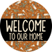 Wreath Sign Halloween Wreath Sign Welcome Western Decoe-2368 For Round vinyl