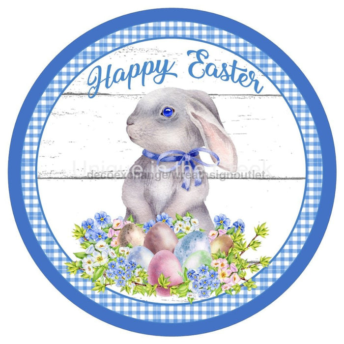 VINYL DECAL | HAPPY EASTER | BUNNY RABBIT | FLOWERS | EASTER - Unique in the Creek LTD
