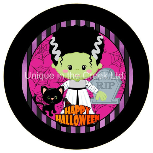 Vinyl Decal | Happy Halloween | Frankenstein | Halloween | Autumn | Fall - Unique in the Creek LTD