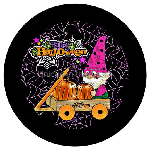 Vinyl Decal | Happy Halloween | Pumpkin Cart | Autumn | Fall - Unique in the Creek LTD