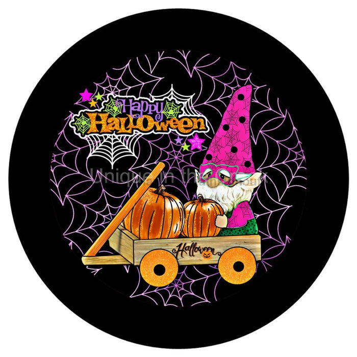 Vinyl Decal | Happy Halloween | Pumpkin Cart | Autumn | Fall - Unique in the Creek LTD