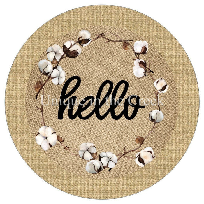 VINYL DECAL | HELLO | COTTON | WELCOME | FALL | EVERYDAY - Unique in the Creek LTD