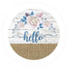 VINYL DECAL | HELLO | FLORAL & BURLAP | EVERYDAY - Unique in the Creek LTD