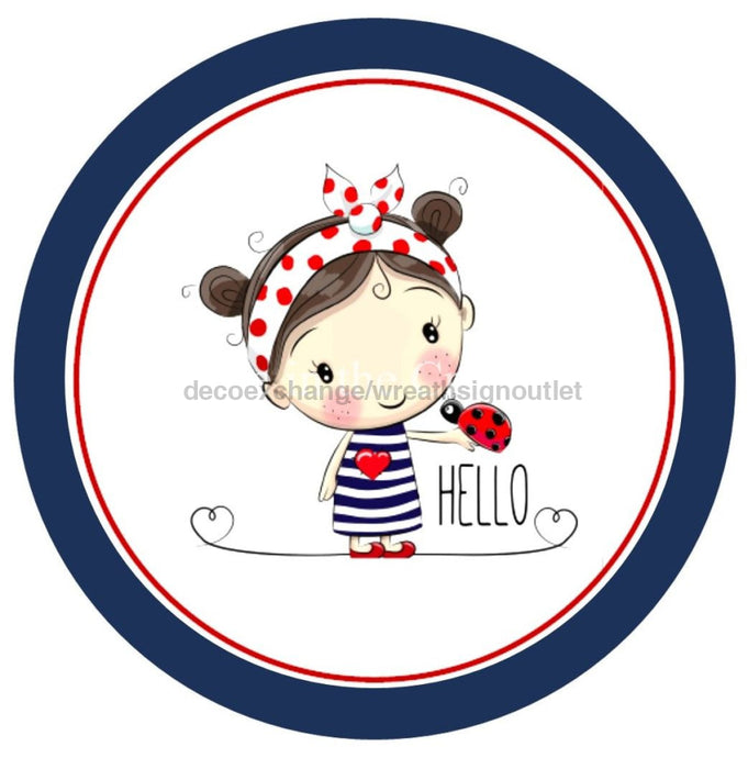 VINYL DECAL | HELLO | LADYBUG | LITTLE GIRL | EVERYDAY | SUMMER | SPRING - Unique in the Creek LTD