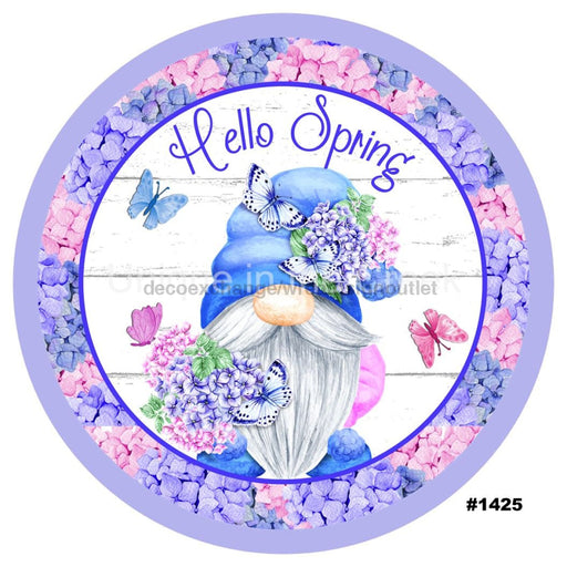 VINYL DECAL | HELLO SPRING | GNOMES | FLOWERS | EVERYDAY - Unique in the Creek LTD