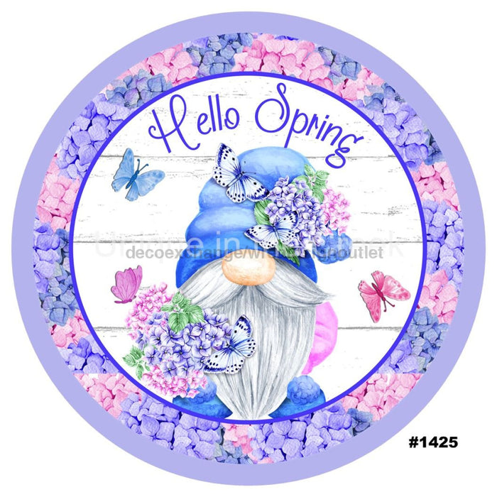 VINYL DECAL | HELLO SPRING | GNOMES | FLOWERS | EVERYDAY - Unique in the Creek LTD