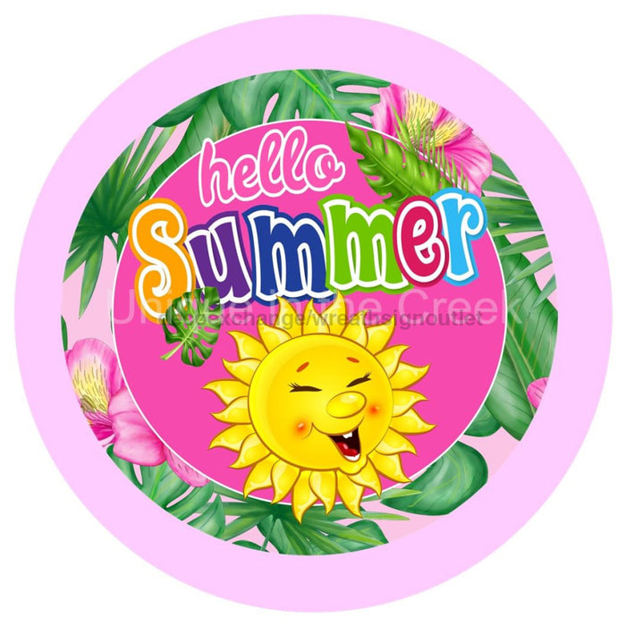 VINYL DECAL | HELLO SUMMER| TROPICAL | WELCOME | SUMMER - Unique in the Creek LTD