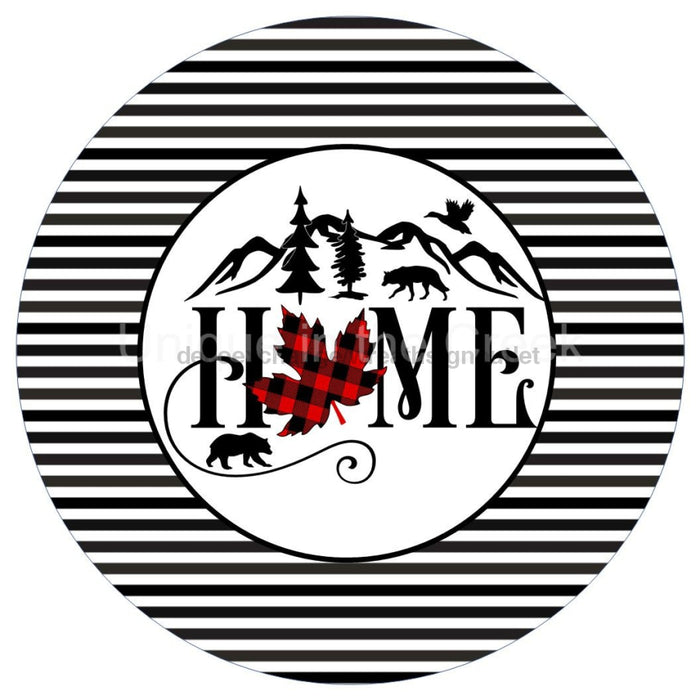 VINYL DECAL | HHOME | MAPLE LEAF | PATRIOTIC | CANADA | EVERYDAY - Unique in the Creek LTD