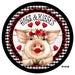 Vinyl Decal | HOGS AND KISSES | PIG | FARMHOUSE | ANIMALS | VALENTINES - Unique in the Creek LTD