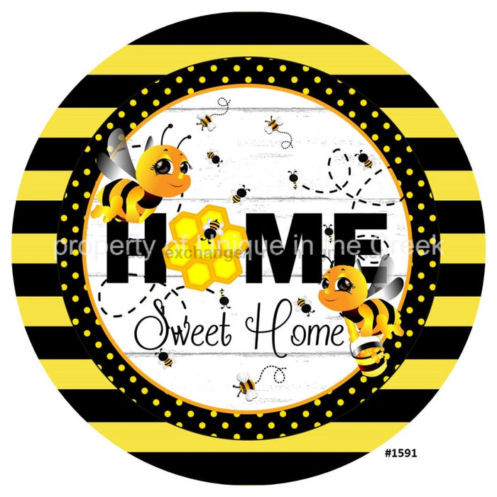 VINYL DECAL | HOME SWEET HOME | BEES / HONEYCOMB| SPRING | SUMMER - Unique in the Creek LTD