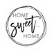 VINYL DECAL | HOME SWEET HOME | BLACK & WHITE | EVERYDAY - Unique in the Creek LTD
