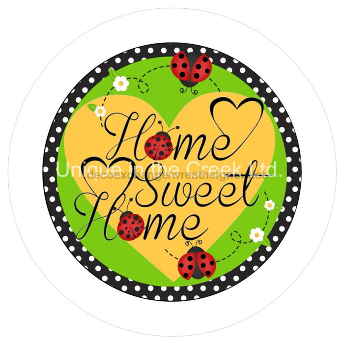 VINYL DECAL | HOME SWEET HOME | POLKA DOT | LADYBUG | SPRING | SUMMER | DAISY - Unique in the Creek LTD