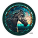 VINYL DECAL | HORSE / FLORAL MANE | STAINED GLASS LOOK | EVERYDAY - Unique in the Creek LTD