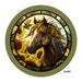 VINYL DECAL | HORSE / SUNFLOWERS | STAINED GLASS LOOK | EVERYDAY - Unique in the Creek LTD