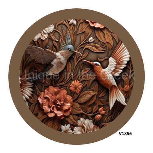 VINYL DECAL | HUMMINGBIRD | WOOD CARVING - Unique in the Creek LTD