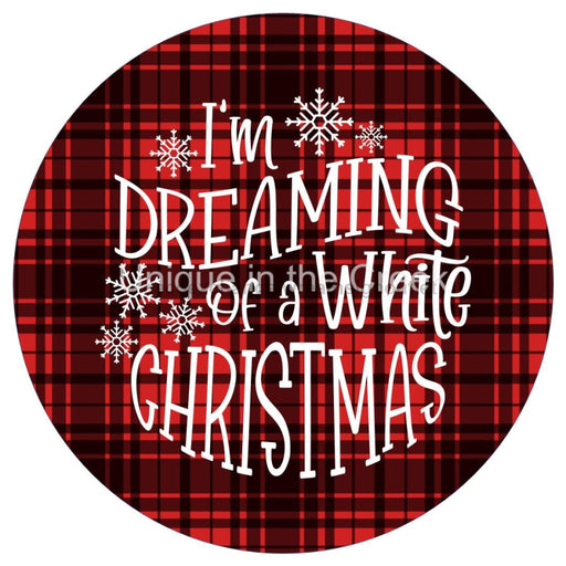 VINYL DECAL | I'M DREAMING OF A WHITE CHRISTMAS | RED | CHRISTMAS - Unique in the Creek LTD
