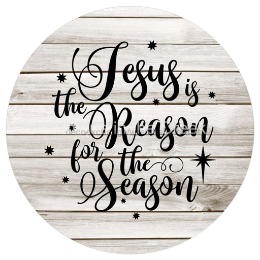 VINYL DECAL | JESUS IS THE REASON FOR THE SEASON | CURSIVE | RELIGIOUS | CHRISTMAS - Unique in the Creek LTD