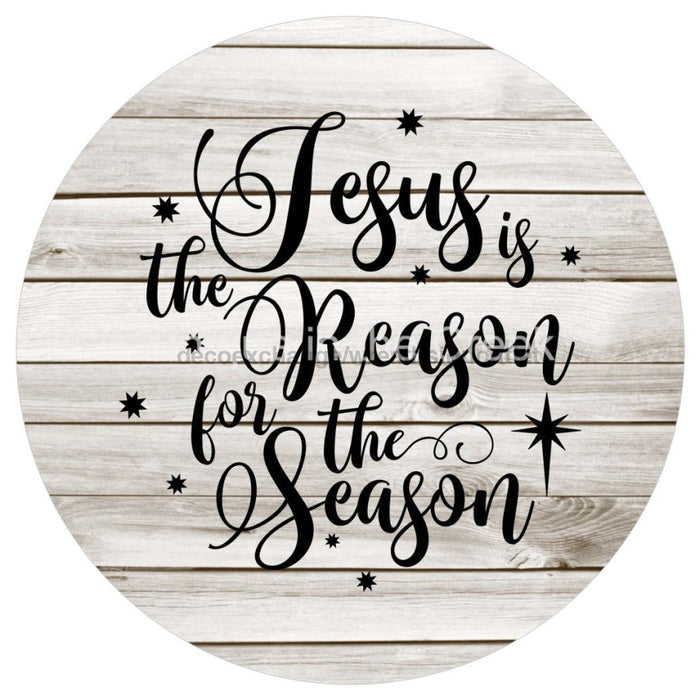 VINYL DECAL | JESUS IS THE REASON FOR THE SEASON | CURSIVE | RELIGIOUS | CHRISTMAS - Unique in the Creek LTD
