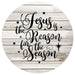 VINYL DECAL | JESUS IS THE REASON FOR THE SEASON | CURSIVE | RELIGIOUS | CHRISTMAS - Unique in the Creek LTD