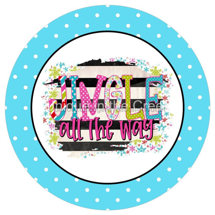 VINYL DECAL | JINGLE ALL THE WAY | CHRISTMAS - Unique in the Creek LTD