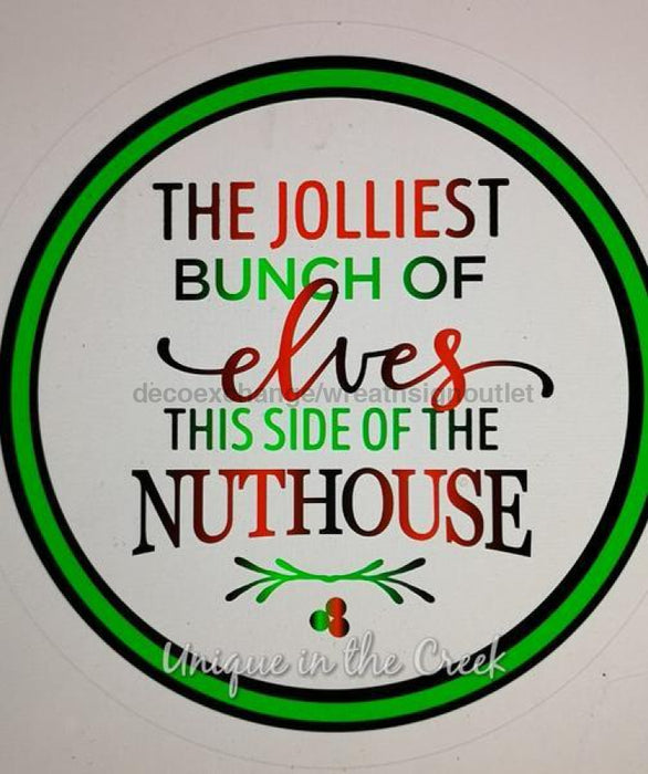 Vinyl Decal | Jolliest Bunch of Elves | Christmas | Winter - Unique in the Creek LTD