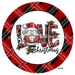 Vinyl Decal | Love Christmas | Santa | Plaid | Christmas - Unique in the Creek LTD