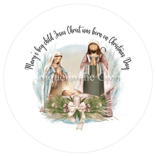 Vinyl Decal | Mary's Boy Child | Religious | Christmas | Winter - Unique in the Creek LTD