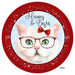 Vinyl Decal | Meowey and Bright | Cat in Glasses | Christmas - Unique in the Creek LTD