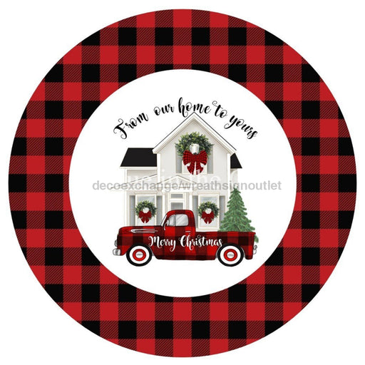 Vinyl Decal | Merry Christmas | Buffalo Check | Winter | Christmas - Unique in the Creek LTD