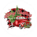 Vinyl Decal | Merry Christmas Truck | Buffalo Check | Christmas | Winter - Unique in the Creek LTD