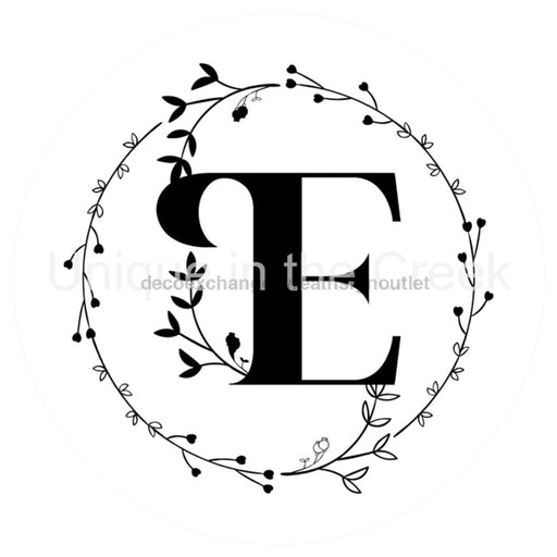 VINYL DECAL | MONOGRAM | LETTER E | EVERYDAY - Unique in the Creek LTD