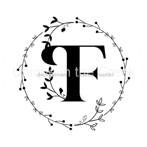 VINYL DECAL | MONOGRAM | LETTER F | EVERYDAY - Unique in the Creek LTD