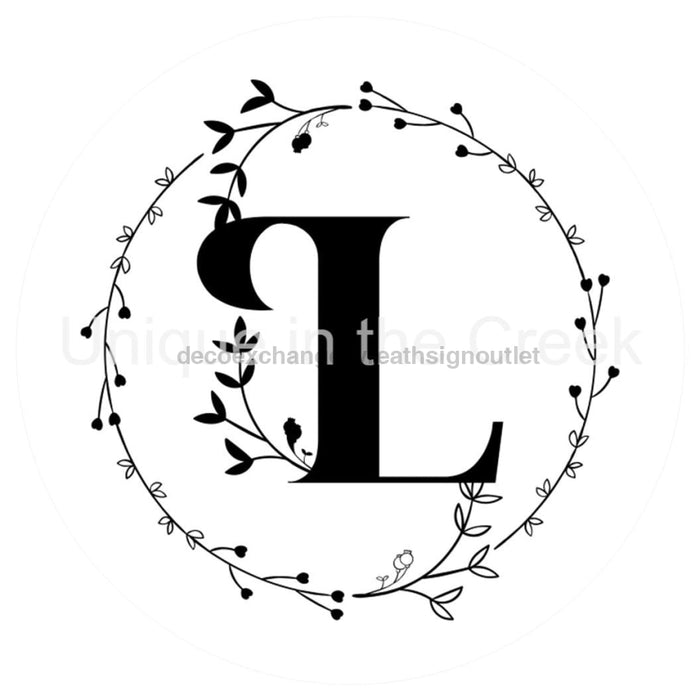 VINYL DECAL | MONOGRAM | LETTER L | EVERYDAY - Unique in the Creek LTD