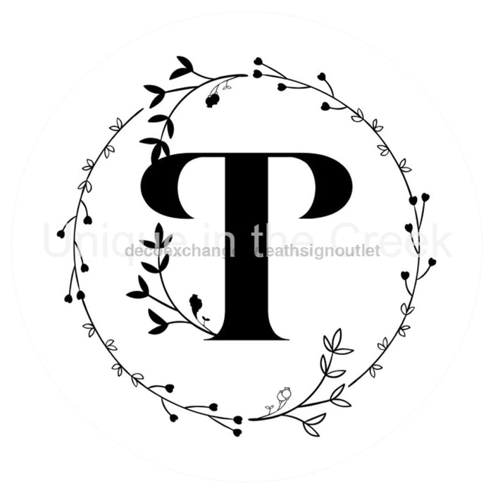 VINYL DECAL | MONOGRAM | LETTER T | EVERYDAY - Unique in the Creek LTD