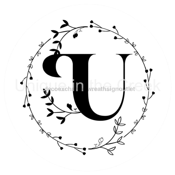 VINYL DECAL | MONOGRAM | LETTER U | EVERYDAY - Unique in the Creek LTD