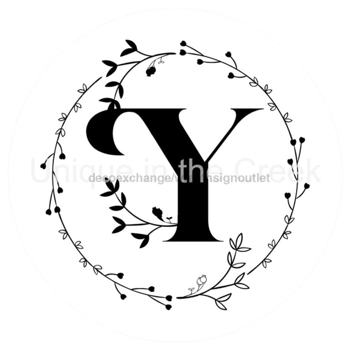 VINYL DECAL | MONOGRAM | LETTER Y | EVERYDAY - Unique in the Creek LTD