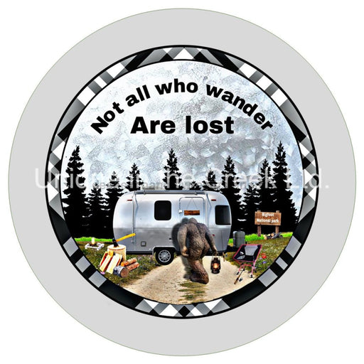 VINYL DECAL | NOT ALL WHO WONDER | PLAID | RV | EVERYDAY | SPRING | SUMMER | CAMPER - Unique in the Creek LTD
