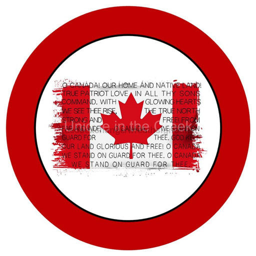 VINYL DECAL | O CANADA | FLAG| AANTHEM | PATRIOTIC | CANADA | EVERYDAY - Unique in the Creek LTD