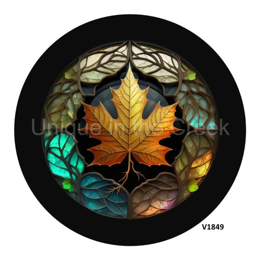 VINYL DECAL | ORANGE LEAF | 3D - Unique in the Creek LTD