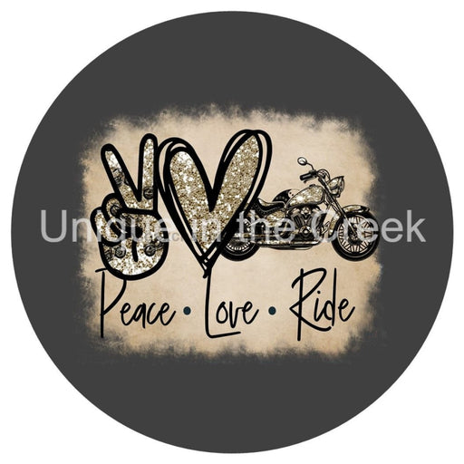 VINYL DECAL | PEACE | LOVE | RIDE | BIKER | EVERYDAY - Unique in the Creek LTD