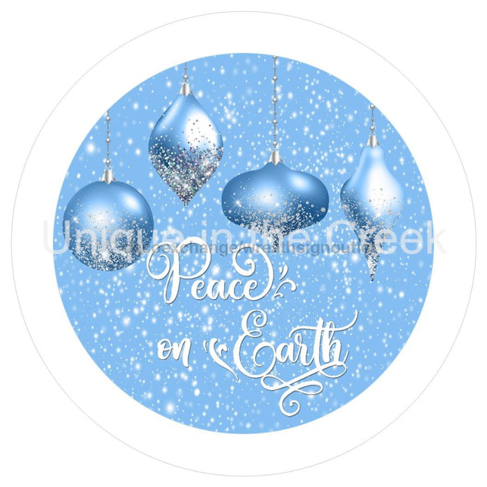 VINYL DECAL | PEACE ON EARTH | WINTER | CHRISTMAS | V1339 - Unique in the Creek LTD