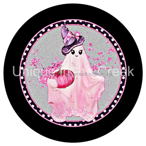 VINYL DECAL | PINK GHOST | PUMPKIN | HALLOWEEN - Unique in the Creek LTD